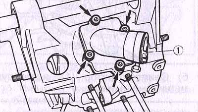 Силовой агрегат. Снятие и разборка двигателя. Скутер Yamaha Jog. Инструкция по устройству, техническому обслуживанию и ремонту.