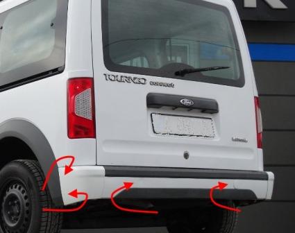 крепление заднего бампера Ford Tourneo/Transit Connect (2002-2013)