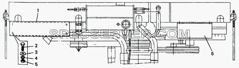 Установка площадок моторного отсека для БелАЗ-7548А (список запасных частей)