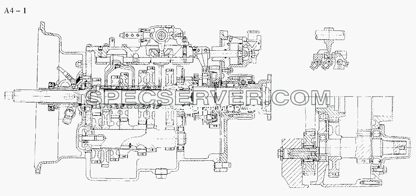 Fuller GEARBOX (A4-1) для Sinotruk 4x2 Tractor (371) (список запасных частей)