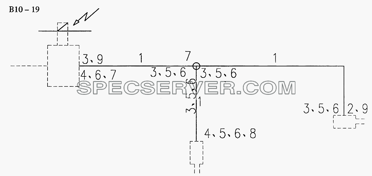 6x4, 8x4 WHEEL PNEU. DIFF. LOCK (B10-19) для Sinotruk 8x4 Tipper (336) (список запасных частей)
