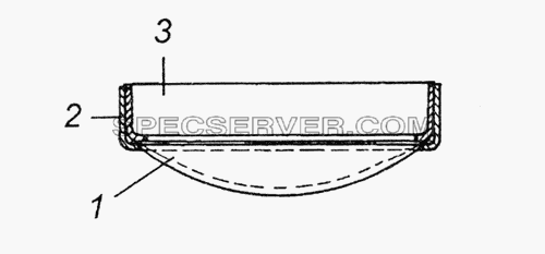5320-1101087-10 Сетка выдвижной трубы в сборе для КамАЗ-6350 (8х8) (список запасных частей)