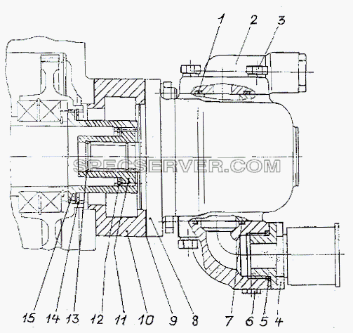 Насос усилителя рулевого управления для МЗКТ-79091 (список запасных частей)