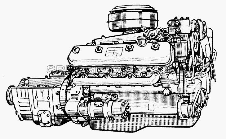 Двигатель ЯМЗ-238 для МАЗ-504В (список запасных частей)