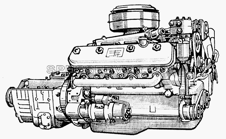 Двигатель ЯМЗ-238 для МАЗ-5549 (список запасных частей)