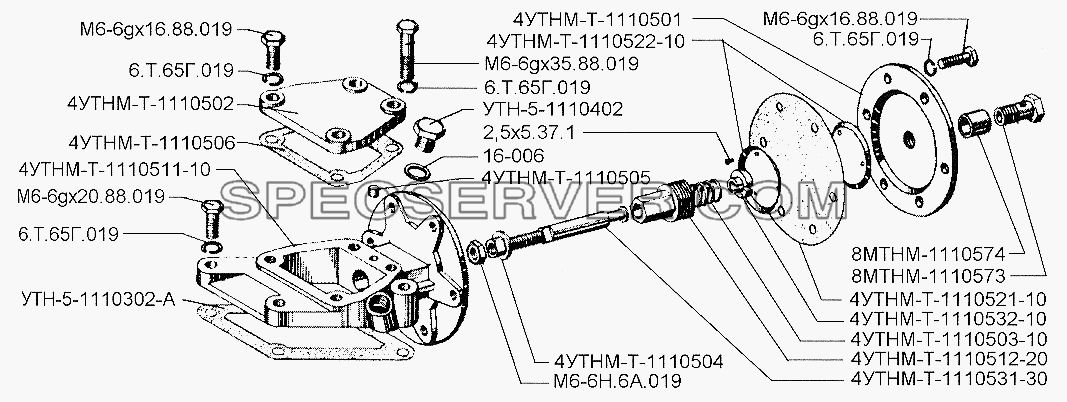 Корректор по наддуву для ЗИЛ-5301 (2006) (список запасных частей)