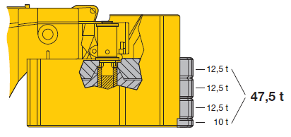 Противовес автокрана Liebherr LTM 1250-6.1 Противовес автокрана Liebherr LTM 1250-6.1