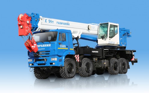 КС-65713-5 «Галичанин» базовая комплектация стрела 34,1 м овоидного профиля<br>  (базовые противовесы перевозятся отдельно от автокрана) - крупнее