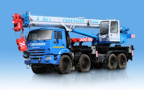 КС-55729-5B «Галичанин» стрела 30,2 м овоидного профиля <br>  (дополнительный противовес и гусек перевозятся отдельно от автокрана) - крупнее