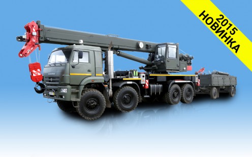 Универсальный сваебойный агрегат УСА-2 на базе КС-55729-5М г/п 32 т (базовая комплектация: копр-мачта 18,7 м; дизель-молот с массой ударной части 1250 кг; две грузовые лебедки; крюковая подвеска - крупнее