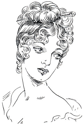 Рис. 18.  Мадам Рекамье 1800 г.