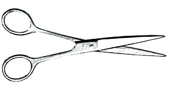 Рис. 47. Ножницы для стрижки волос