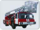 Автолестница пожарная, АЛ-30 Tatra T815.