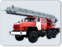 Автолестница пожарная, АЛ-30-40 Урал-5557.