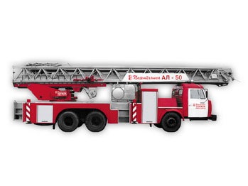 Автолестница пожарная АЛ-50 КамАЗ-53229 с низкой кабиной