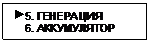 Подпись:  5. ГЕНЕРАЦИЯ
    6. АККУМУЛЯТОР
