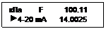 Подпись: кПa        F          100.11
 4-20 mA      14.0025
