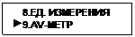 Подпись:     8.ЕД. ИЗМЕРЕНИЯ
 9.АV-МЕТР
