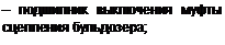 Подпись: – подшипник выключения муфты сцепления бульдозера;