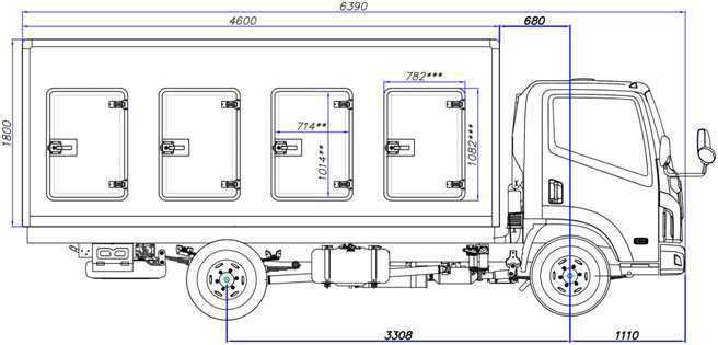 Автофургон-мороженица NAVECO C300