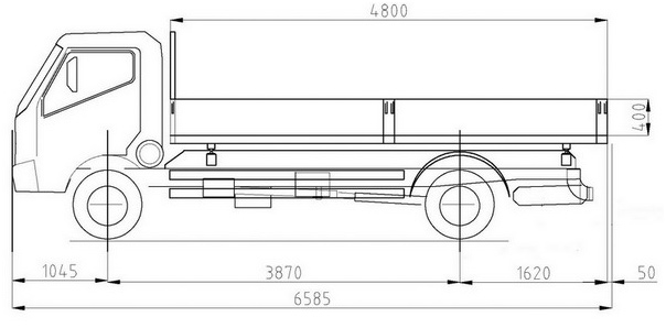 Самосвал Cantoni на базе шасси Toyota Hino 300