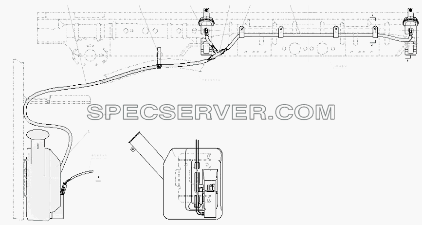 Стеклоомыватель для BAW-33463 Tonik (список запасных частей)
