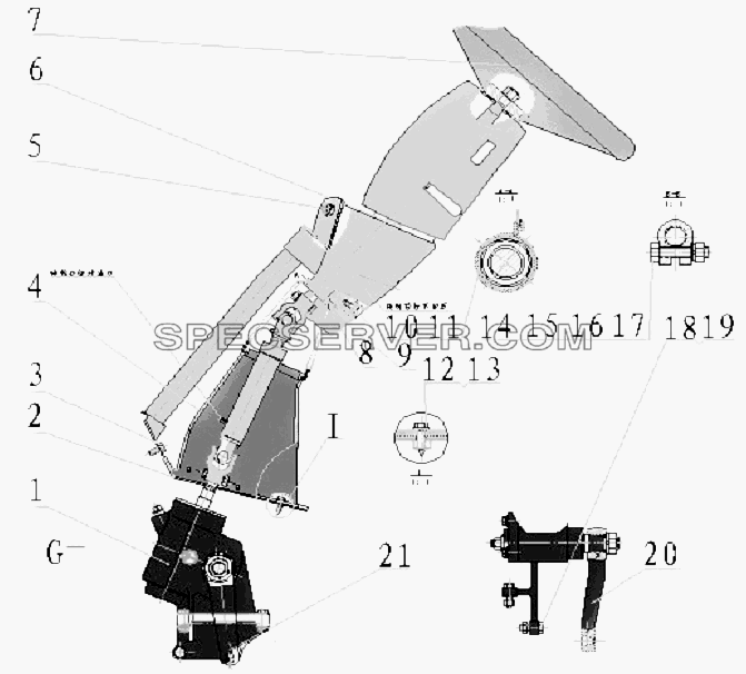 Механизм рулевой для BAW-33463 Tonik (список запасных частей)