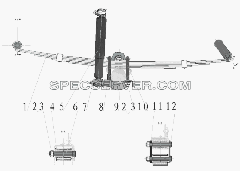 Подвеска передняя для BAW-33463 Tonik (список запасных частей)