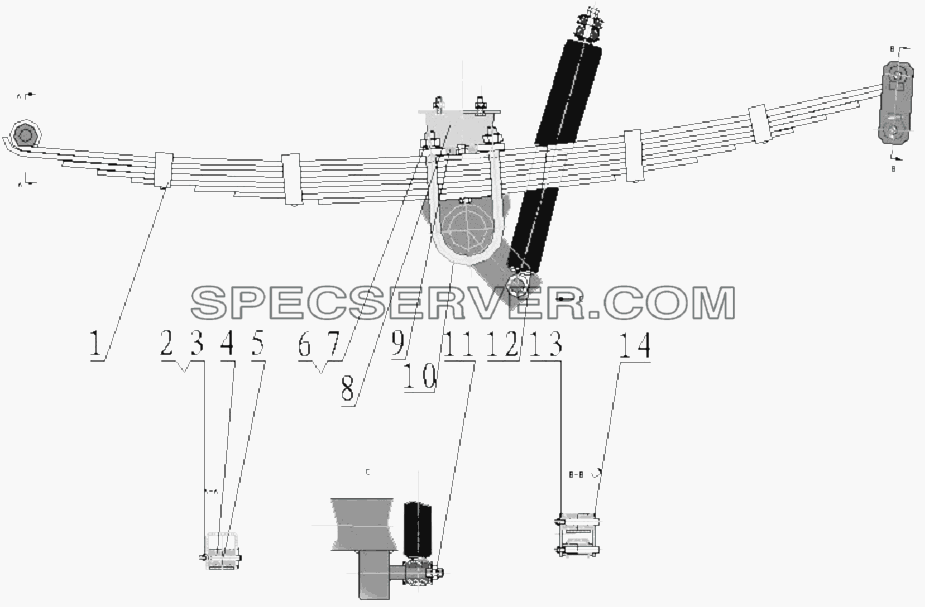 Подвеска задняя для BAW-33463 Tonik (список запасных частей)