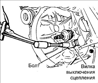7.12 Вилка выключения сцепления/ отжимной рычаг Киа Рио