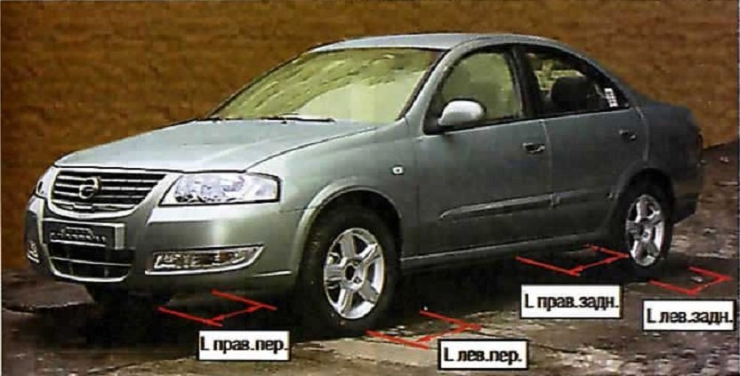 Nissan Almera Classic. РЕГЛАМЕНТНОЕ ТЕХНИЧЕСКОЕ ОБСЛУЖИВАНИЕ. ПРОВЕРКА ЭФФЕКТИВНОСТИ РАБОТЫ ТОРМОЗНОЙ СИСТЕМЫ