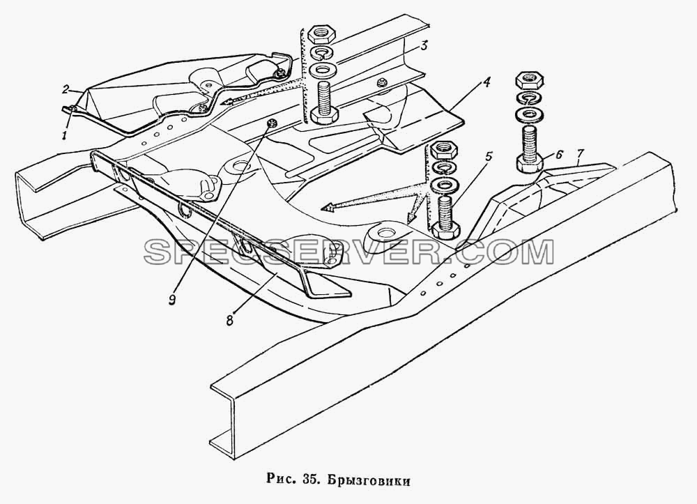 Брызговики для ГАЗ-66 (Каталога 1983 г.) (список запасных частей)