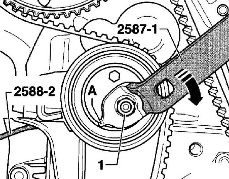 3.4.2 Снятие и установка зубчатого ремня Audi A4