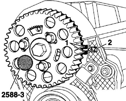 3.6.2 Снятие и установка зубчатого ремня, двигатели 1.9 л (AVB, AWX, AVF) Audi A4