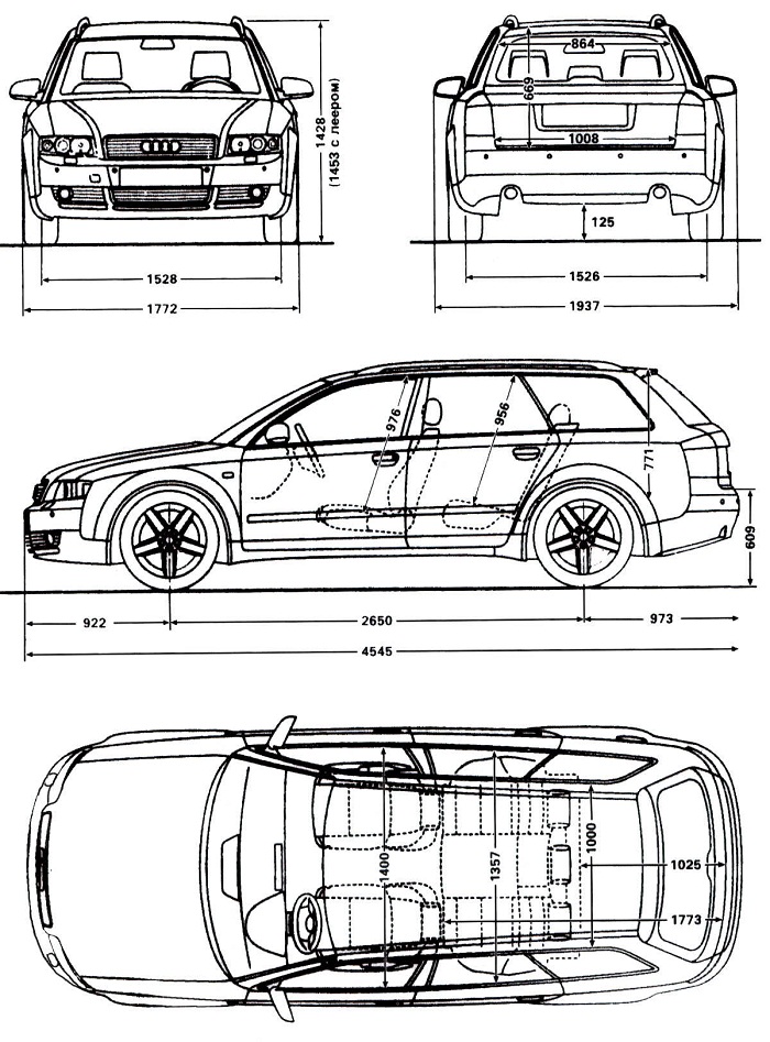 1.10.1 Органы управления и приёмы безопасной эксплуатации Audi A4