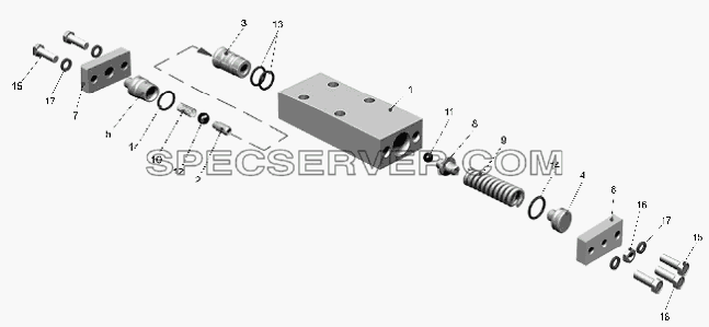 Блок управления 75600-3428020 для БелАЗ-75600 (список запасных частей)