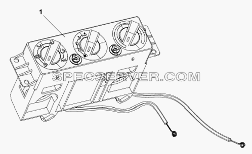 Управление кондиционером и отопителем для DFL-3251A (список запасных частей)