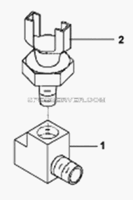 Газоотводящий штуцер двигателя для DFL-3251A (список запасных частей)