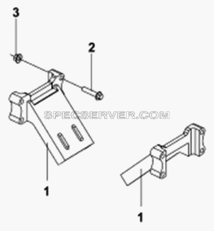 Передняя подвеска двигателя для DFL-3251A (список запасных частей)