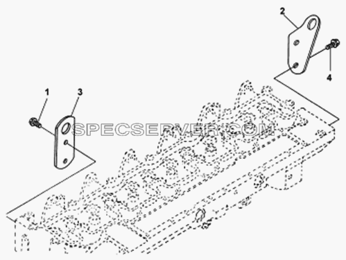Серьга подвески двигателя для DFL-3251A (список запасных частей)