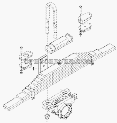 Ограничитель рессоры для DFL-3251A (список запасных частей)