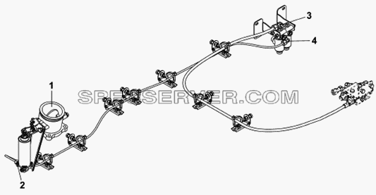 Горный тормоз для DFL-3251A (список запасных частей)