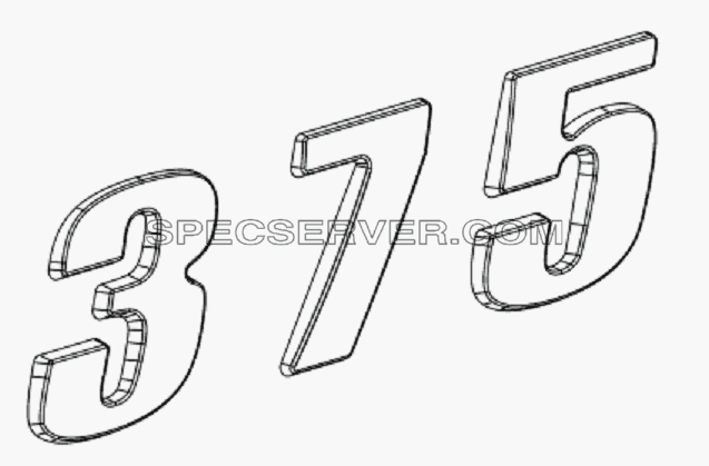 5001C-C0103 Наружный знак кабины — 375 л.с. для DFL-3251A Euro3 (список запасных частей)