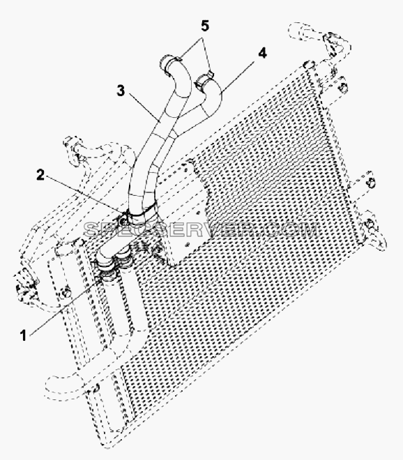8101B-C0100 Трубопроводы отопителя для DFL-3251A Euro3 (список запасных частей)