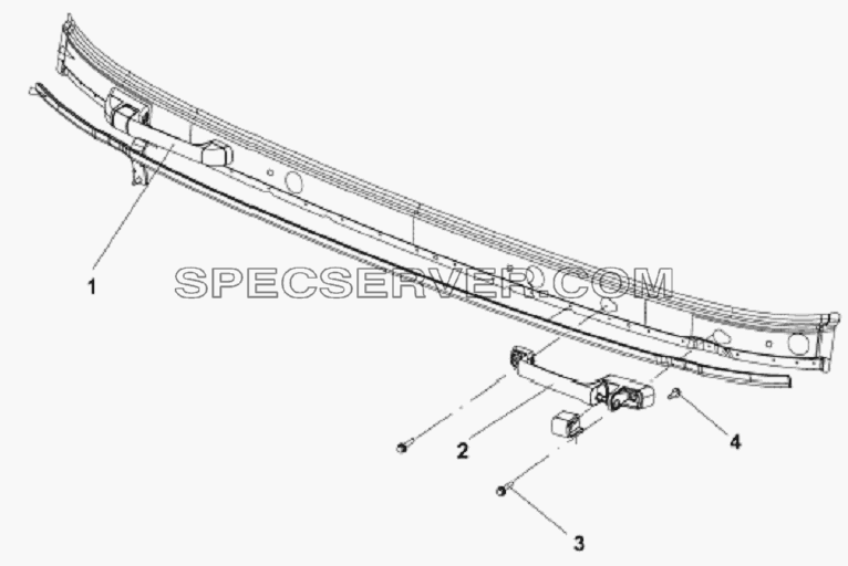8211A-C0100 Наружные передние поручни для DFL-3251A Euro3 (список запасных частей)
