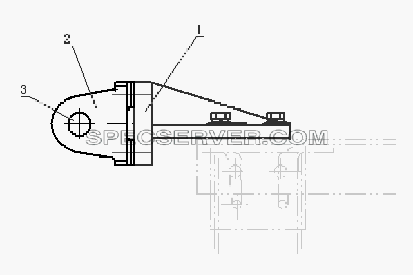 2806A5-26 Передняя буксирная петля для DFL-3251A Euro3 (список запасных частей)