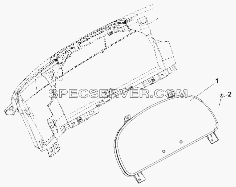 3800A-C0300 Комбинация приборов для DFL-3251A Euro3 (список запасных частей)