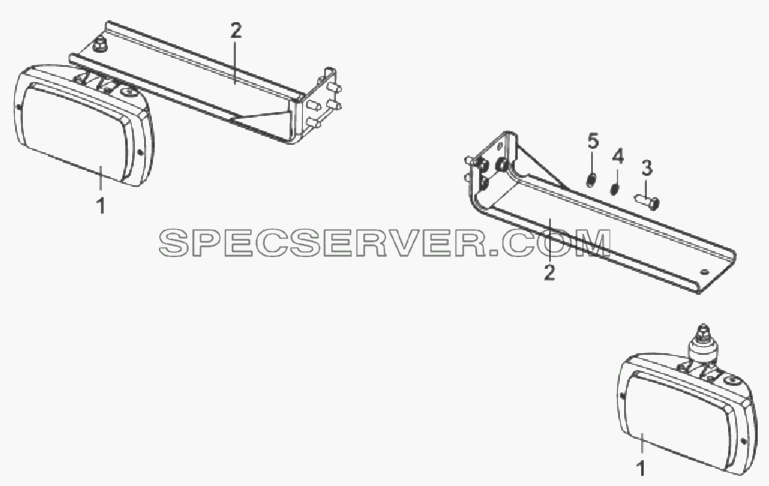 3732A-C0101 Передние противотуманные фары для DFL-3251AXA Euro3 (список запасных частей)