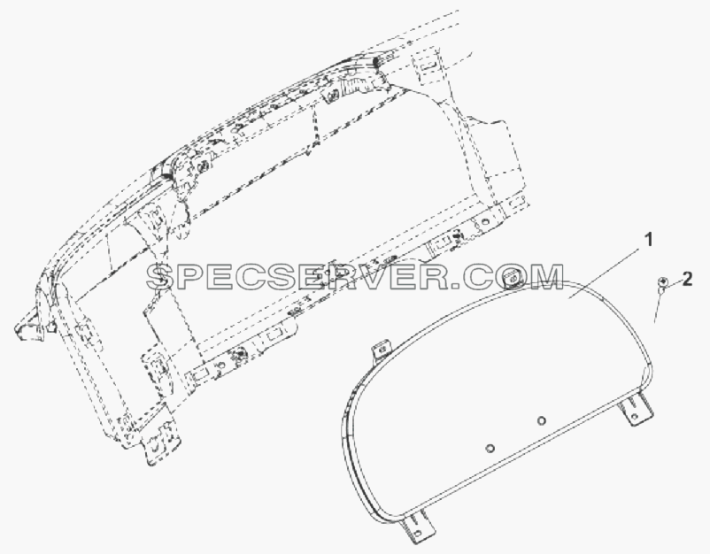 3800A-C0300 Комбинация приборов для DFL-3251AXA Euro3 (список запасных частей)
