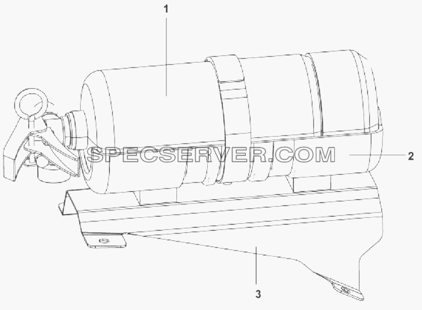 3910A-C0100 Огнетушитель для DFL-3251AXA Euro3 (список запасных частей)